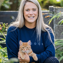 Load image into Gallery viewer, Organic cotton unisex French Navy Sweatshirt - Paddock Apparel