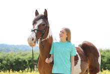Load image into Gallery viewer, Yestine II Unisex Organic Tee - Turquoise Azure

