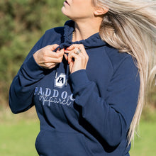 Load image into Gallery viewer, French Navy Organic Cotton Hoodie, Life on the Left Rein - Paddock Apparel

