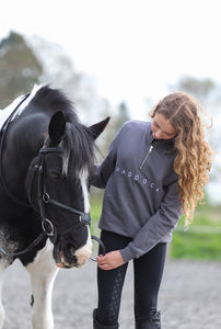 Morva 1/4 Zip Sweatshirt - Anthracite